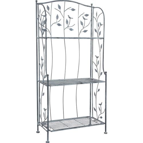 Standregal HOME AFFAIRE, grau, B:57cm H:125cm T:32cm, Metall, Regale