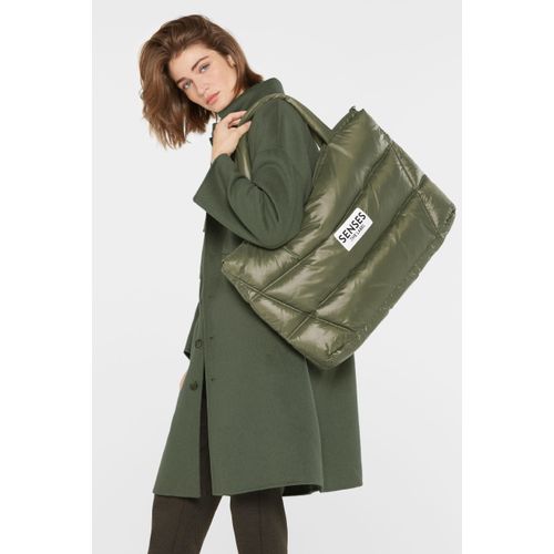 Weekender SENSES.THE LABLE Gr. B/H/T: 65cm x 37cm x 10cm, grün (natural khaki) Damen Taschen