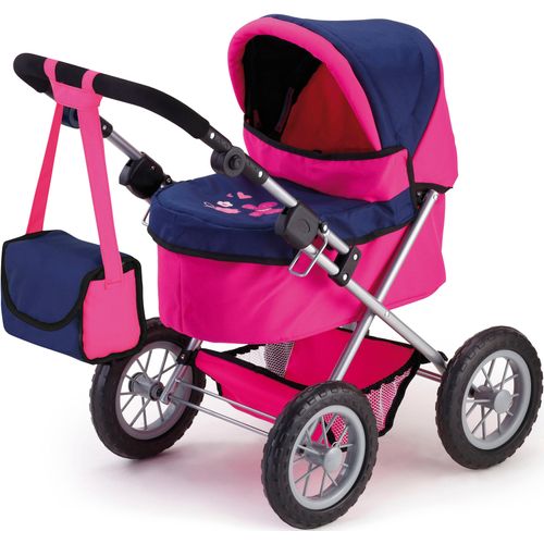 Puppenwagen BAYER "Trendy, pink/blau" bunt (pink, blau) Kinder inkl. Wickeltasche