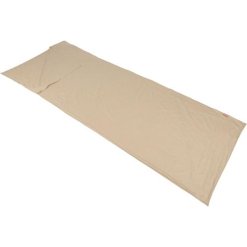 Hüttenschlafsack POLYDAUN "Polydaun Inlett" Schlafsäcke Gr. B/L: 80cm x 220cm, beige (mist)