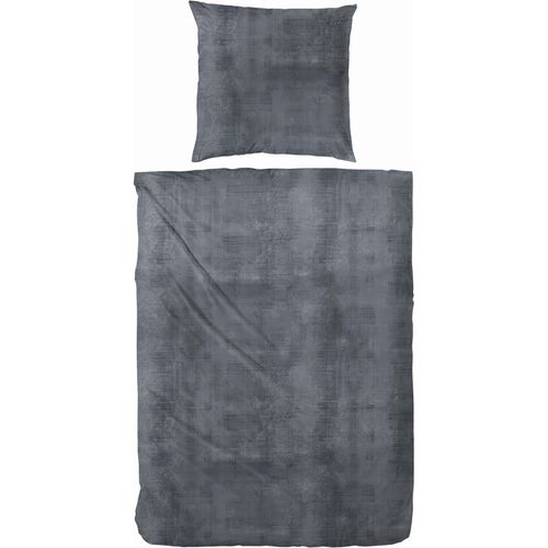 Bettwäsche PRIMERA, grau (hellgrau), B/L: 135cm x 200cm, , Mako-Satin, B/L: 80cm x 80cm, Mako-Satin, Obermaterial: 100% Baumwolle, Bettwäsche