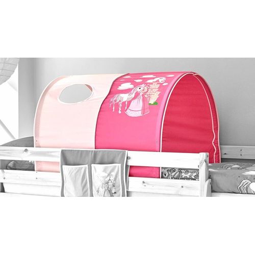 Betttunnel TICAA Spieltunnel Gr. B/H/L: 89cm x 75cm x 100cm, pink