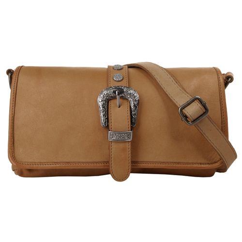 Umhängetasche FORTY Gr. B/H/T: 29cm x 17cm x 4cm onesize, braun (cognac) Damen Taschen echt Leder, Made in Italy