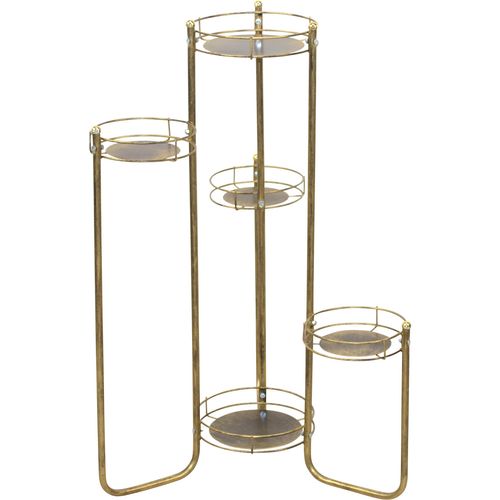 Blumentisch HOFMANN LIVING AND MORE Tische Gr. B/H/T: 51cm x 75cm x 51cm, goldfarben (goldfarben, goldfarben)