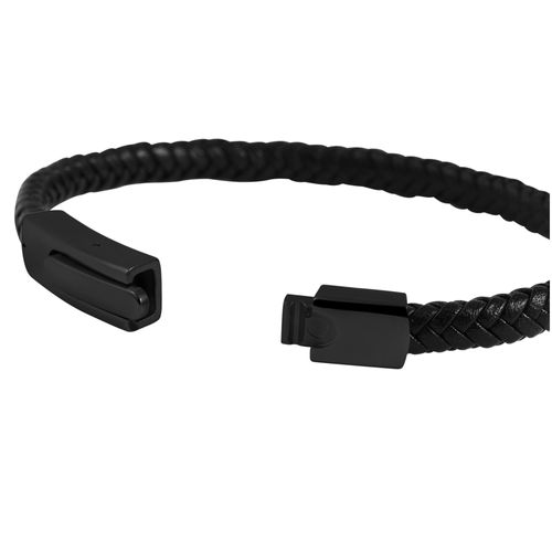 Edelstahlarmband ADELIA´S "Damen Armband aus Edelstahl 21,5 cm" Armbänder Gr. 21,5, Edelstahl, schwarz Damen