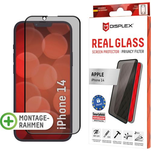 DISPLEX Displayschutzglas "Privacy Glass FC - iPhone 14" Displayfolien schwarz