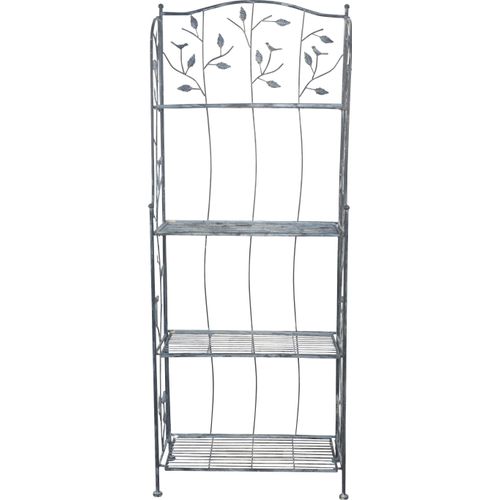 Standregal HOME AFFAIRE, grau, B:62cm H:162cm T:32cm, Metall, Regale
