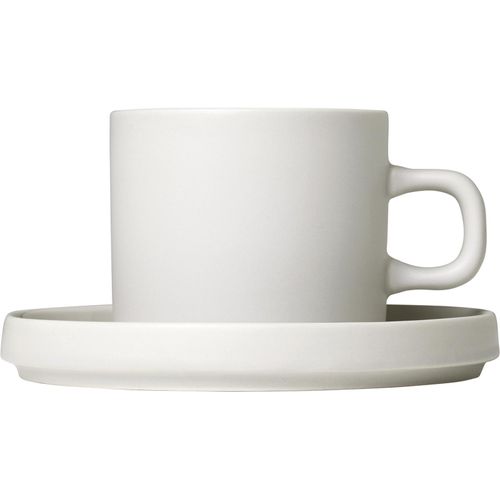 Tasse BLOMUS "PILAR" Trinkgefäße Gr. Ø 8cm x 7cm, beige (naturweiß) Kaffeetasse Teetasse Trinkgefäße für Kaffee, 4-teilig