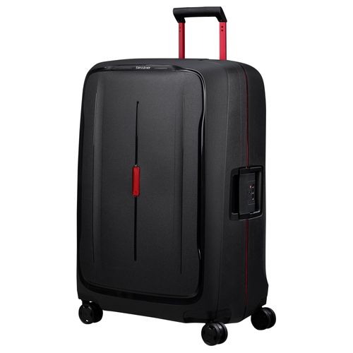 Hartschalen-Trolley SAMSONITE "ESSENS 75" Gr. B/H/T: 52cm x 75cm x 33cm 111 l, charcoal/red Koffer Reisekoffer Hartschalenkoffer für Flugreisen TSA-Schloss