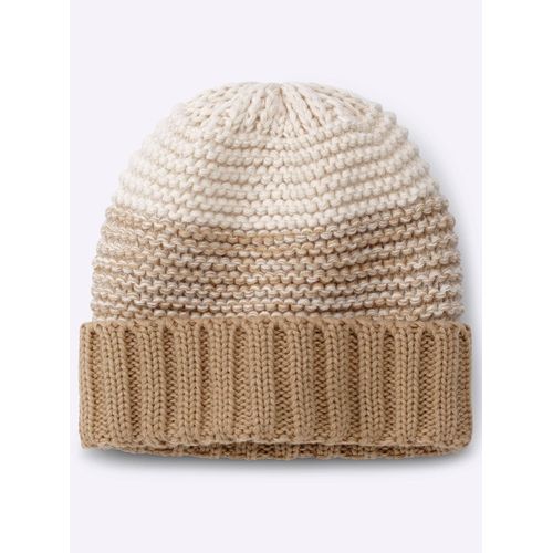 Strickmütze CASUAL LOOKS beige (beige, gemustert) Damen Mützen