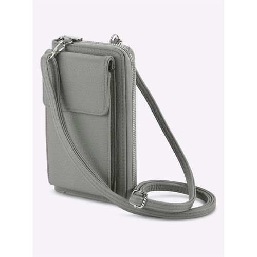 Handytasche HEINE Gr. B/H/T: 10,5cm x 18,5cm x 3cm, grau (hellgrau) Damen Taschen