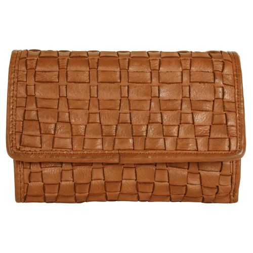 Geldbörse SAMANTHA LOOK, braun, Leder, Kleinlederwaren, echt Leder