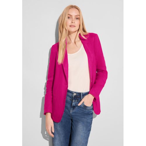 Longblazer STREET ONE Gr. 38, rosa (smell of rose) Damen Blazer in Unifarbe