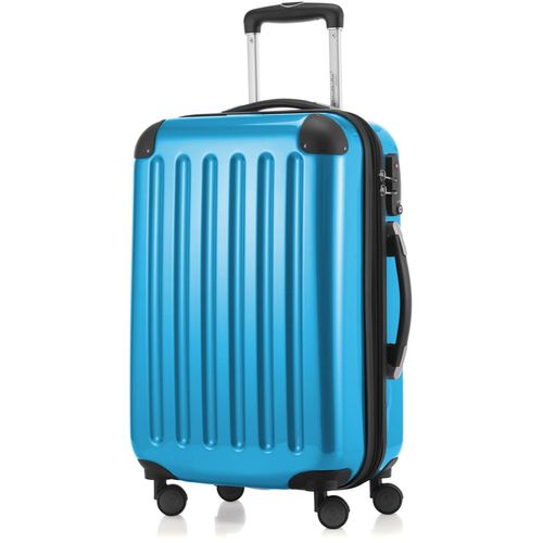 Hartschalen-Trolley HAUPTSTADTKOFFER "Alex" Gr. B/H/T: 50cm x 75cm x 30cm 119 l, blau (cyanblau) Koffer