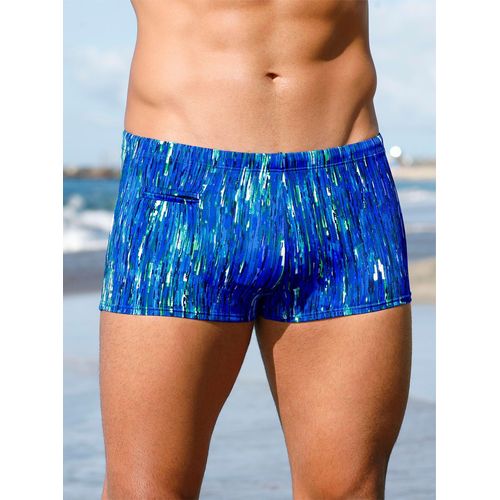 Badehose NATURANA Gr. 10, Normalgrößen, blau (blau, bedruckt) Herren Badehosen