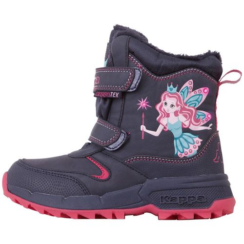 Winterboots KAPPA, Gr. 25, blau (navy, pink), Synthetik, sportlich, Schuhe, - mit kuschelig-warmem Webpelzfutter