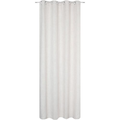 Vorhang HEINE HOME Gardinen Gr. 225cm, Ösen, Ösen, 140cm, beige (natur)