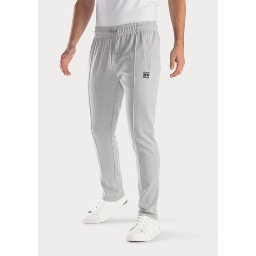 Loungehose AUTHENTIC LE JOGGER Gr. 44/46 (S), N-Gr, grau (grau, meliert) Herren Hosen