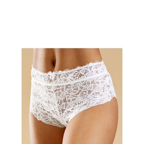 Taillenslip NUANCE Gr. 40/42, weiß Damen Unterhosen aus feiner, floraler Spitze, sexy Dessous