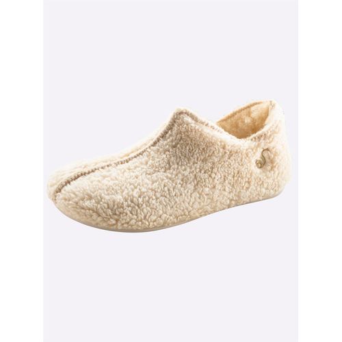 Hausschuh THIES Gr. 37, beige (ecru) Damen Schuhe