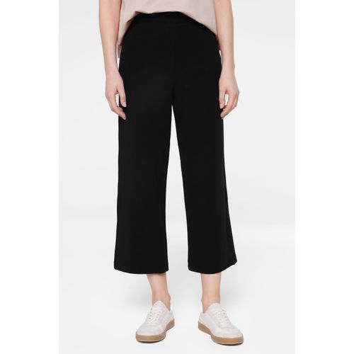 Sweathose SENSES.THE LABLE, Damen, Gr. XS, Normalgrößen, schwarz, Material: 92% Baumwolle, 8% Elasthan, unifarben, casual, lässig geschnitten knöchellang, Hosen, mit Elastikbund