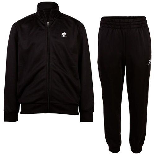 Trainingsanzug LOTTO, Kinder, Gr. 110/116, schwarz (caviar), 100% Polyester, unifarben, sportlich, Sportanzüge, - besonders leicht & bequem