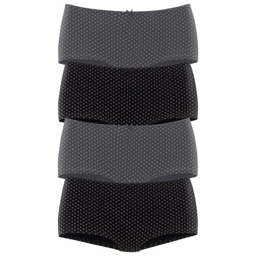 Hipster S.OLIVER, Damen, Gr. 44/46, schwarz, Jersey, Obermaterial: 95% Baumwolle, 5% Elasthan, bedruckt, körpernah, Unterhosen, aus elastischer Baumwolle