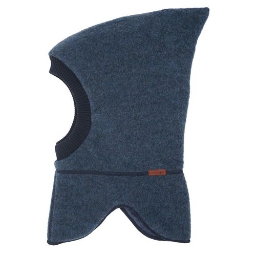 Schlupfmütze MAXIMO Gr. 51, blau Baby Mützen mit Zipfel aus Wollfleece