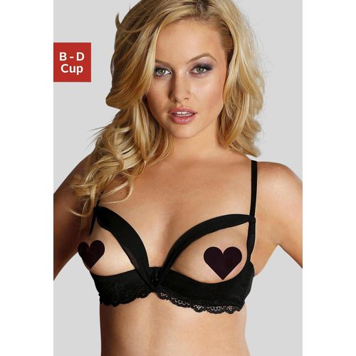 Büstenhebe PETITE FLEUR GOLD, Damen, Gr. 80, Cup D, schwarz, Spitze, Obermaterial: 60% Polyamid, 35% Polyester, 5% Elasthan, sexy, BHs BH Bügel-BH Büstenhebe Hochzeitsdessous Hochzeitswäsche Reizwäsche Spitzen-BH Spitzenwäsche, mit Bügel und edler Spitze, sexy Dessous, Reizwäsche