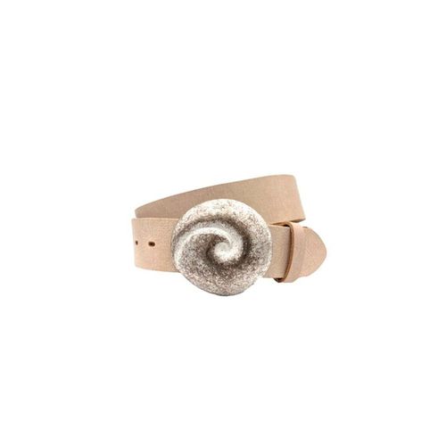 Ledergürtel RETTUNGSRING BY SHOWROOM 019 Gr. 120, beige Damen Gürtel