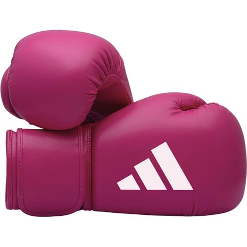 Kinderboxhandschuhe ADIDAS PERFORMANCE "Speed 50" Gr. 4, pink (pink, weiß), Boxhandschuhe, 4 4 oz, Obermaterial: 100% Kunstleder