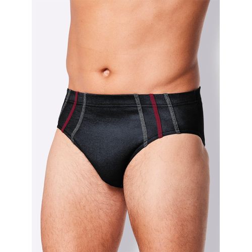 Slip KINGS CLUB Gr. 5, schwarz-weiß (3x weiß, 2x schwarz) Herren Unterhosen