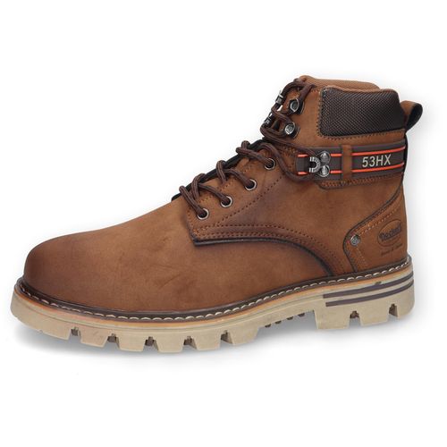 Schnürboots DOCKERS BY GERLI Gr. 42, braun Herren Schuhe Workerboots, Stiefel mit bequemem Schaftabschluss aus Textil