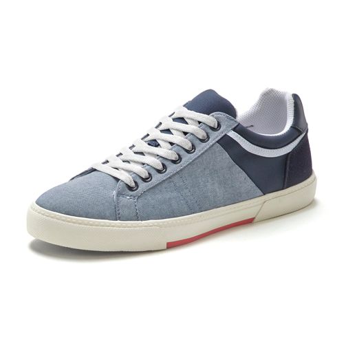 Sneaker AUTHENTIC LE JOGGER Gr. 41, blau Herren Schuhe aus hochwertigen Materialien, Schnürhalbschuhe, Freizeitschuhe VEGAN