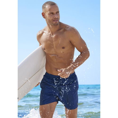 Badeshorts JOHN DEVIN Gr. S, N-Gr, blau (marine) Herren Badehosen mit klassischem Style