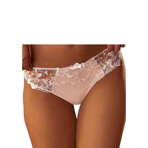 Tanga JETTE, Damen, Gr. 44/46, bunt (weiß, caramel), Microtouch, Obermaterial: 75% Polyamid, 20% Polyester, 5% Elasthan, figurbetont, Unterhosen, in einzigartigem Blumen-Design