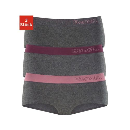 Panty BENCH. Gr. 40/42, bunt (anthrazit, meliert, rosa), Damen, Obermaterial: 90% Baumwolle, 10% Elasthan (LYCRA), Unterhosen, aus elastischer Baumwoll-Qualität