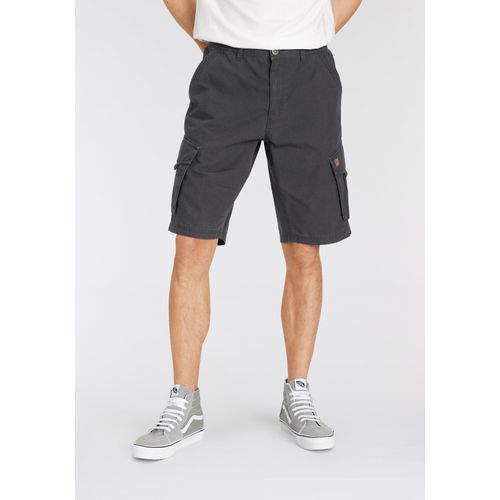 Cargoshorts AJC, Herren, Gr. 30, Länge 32, grau (anthrazit), Web, Obermaterial: 100% Baumwolle, unifarben, casual, schmal kniefrei, Hosen, aus strukturiertem Web