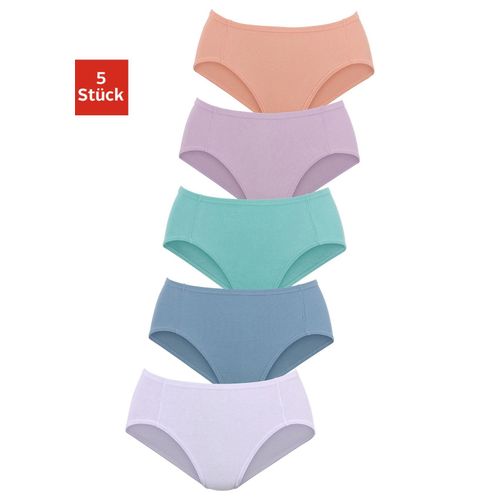 Jazz-Pants Slips PETITE FLEUR, Damen, Gr. 38, bunt (weiß, hellblau, mint, flieder, apricot), Piquu00e9, Obermaterial: 95% Baumwolle, 5% Elasthan, unifarben, körpernah, Unterhosen, aus weicher Pikee-Qualität