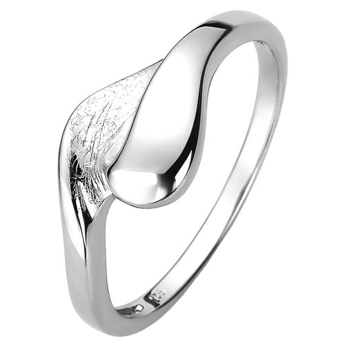 Fingerring JOBO Gr. 52, silber (silber 925), Fingerringe, Damen, 52, Silber 925 (Sterlingsilber), 925 Silber eismatt