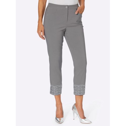 7/8-Hose CLASSIC BASICS Gr. 19, Kurzgrößen, grau Damen Hosen