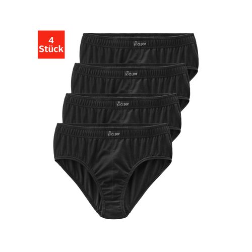 Slip LE JOGGER, Herren, Gr. 6 (L), schwarz, Jersey, Obermaterial: 100% Baumwolle, unifarben, körpernah, Unterhosen, aus angenehm weicher Baumwoll-Qualität