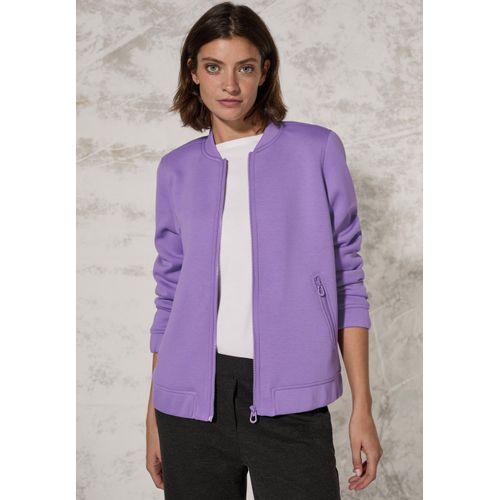 Blouson CECIL, Damen, Gr. XL (44), gentle lila, Stoff, 72% Polyester, 22% Viskose, 6% Elasthan, unifarben, casual, normal normal, hoch geschlossener Ausschnitt, Langarm Bündchen, Jacken, mit Stehkragen