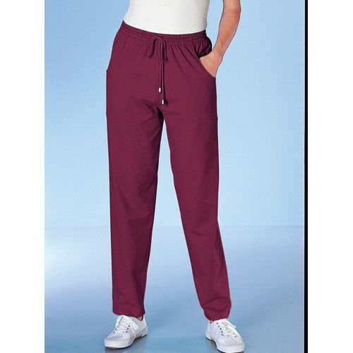 Relaxhose Gr. 54, Normalgrößen, rot (bordeaux) Damen Hosen