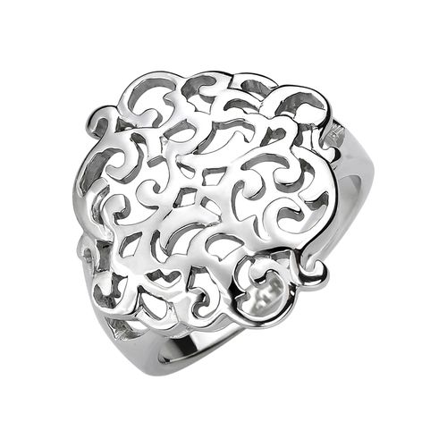 Fingerring JOBO Gr. 54, silber (silber 925), Fingerringe, Damen, 54, Silber 925 (Sterlingsilber), breit 925 Silber