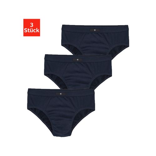 Slip H.I.S, Herren, Gr. XXL, blau (marine), Jersey, Obermaterial: 95% Baumwolle, 5% Elasthan, Unterhosen, ohne Seitennaht