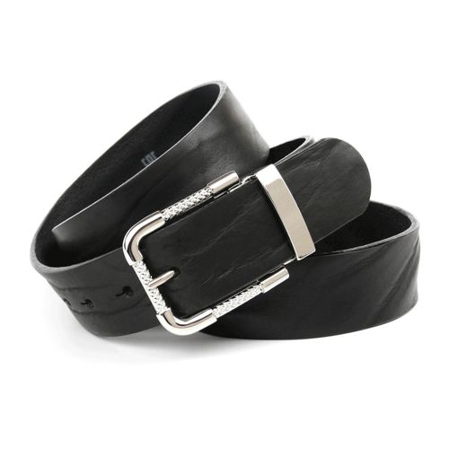 Ledergürtel ANTHONI CROWN, Damen, Gr. 100, schwarz, Leder, unifarben, Gürtel, Vollledergürtel in schwarz