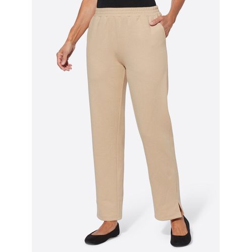 Schlupfhose Gr. 46, Normalgrößen, beige (beige, meliert) Damen Hosen