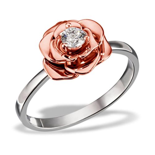 Silberring GOLDMAID Fingerringe Gr. 19, Silber 925 (Sterlingsilber), rosegold (bicolour) Damen