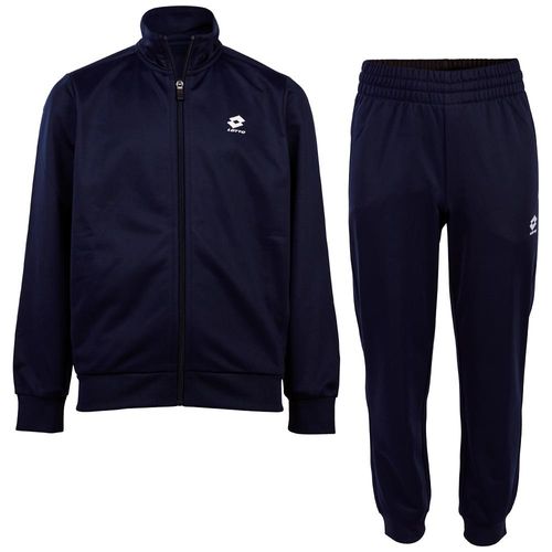 Trainingsanzug LOTTO, Kinder, Gr. 110/116, blau (marineblaus), 100% Polyester, unifarben, sportlich, Sportanzüge, - besonders leicht & bequem